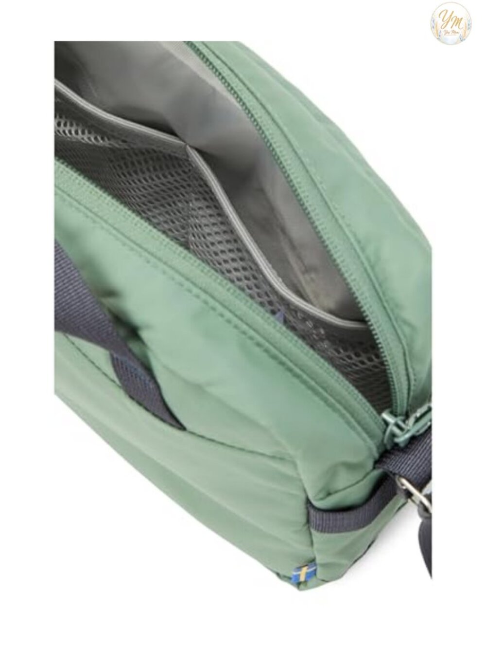 Recycled Polyamide 3L Crossbody Sling Bag with Padded Strap - Picture 4 of 5